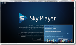 Sky Player Installation